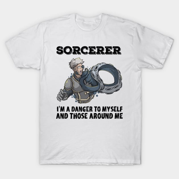 Wizard Mage RPG PnP Roleplaying Dungeon Sorcerer Meme Gift T-Shirt by TellingTales